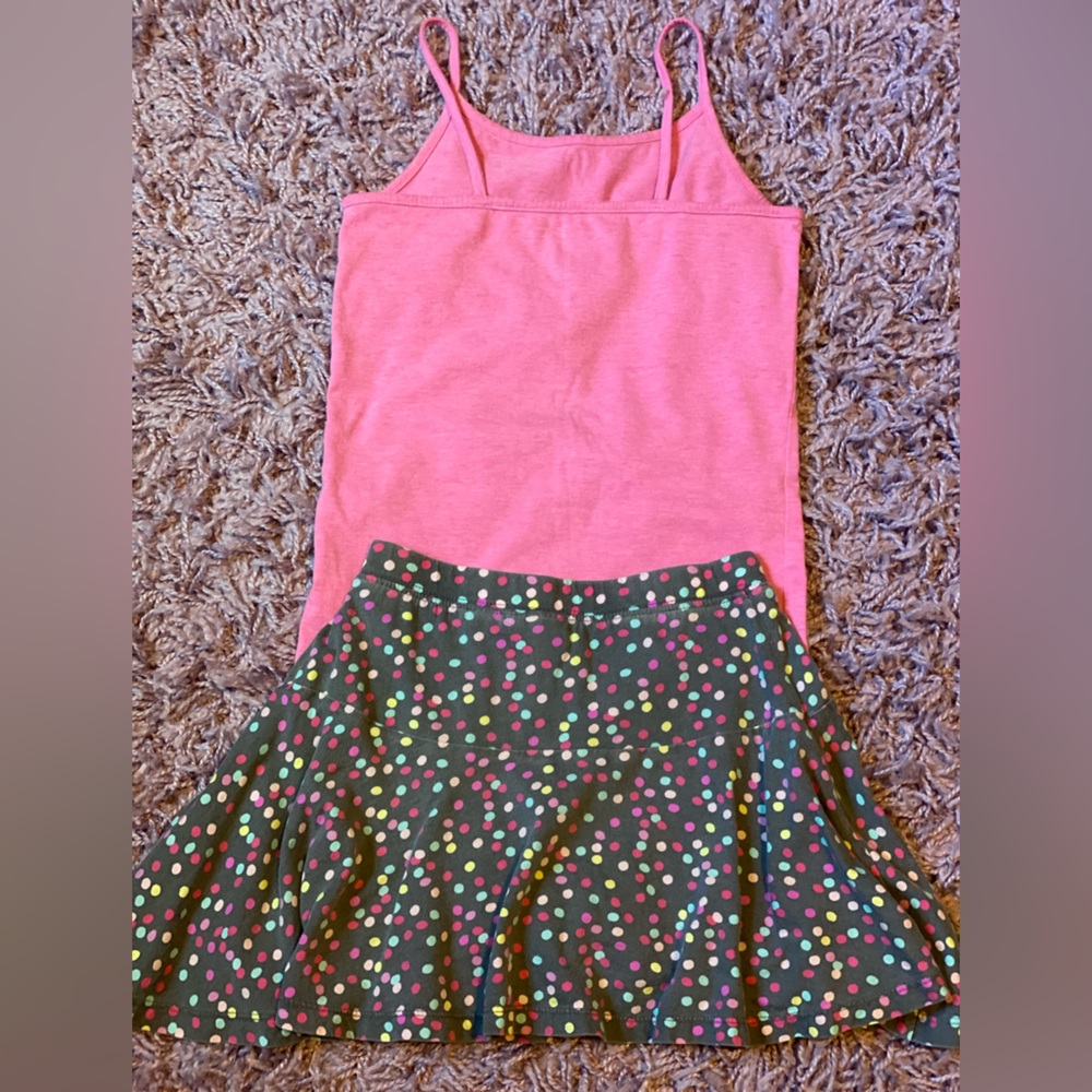 2 piece girls lot size 7/8 soft tank & skort - Picture 11 of 16